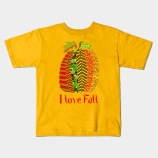 I love Fall - pumpkin design Kids T-Shirt